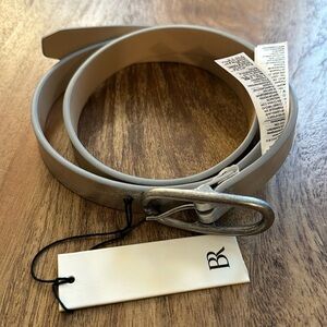 Silver Metallic Belt